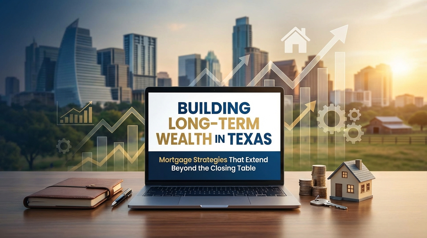 Create a professional hero image for this section. Context: Building Long-Term Wealth in Texas: Mort
