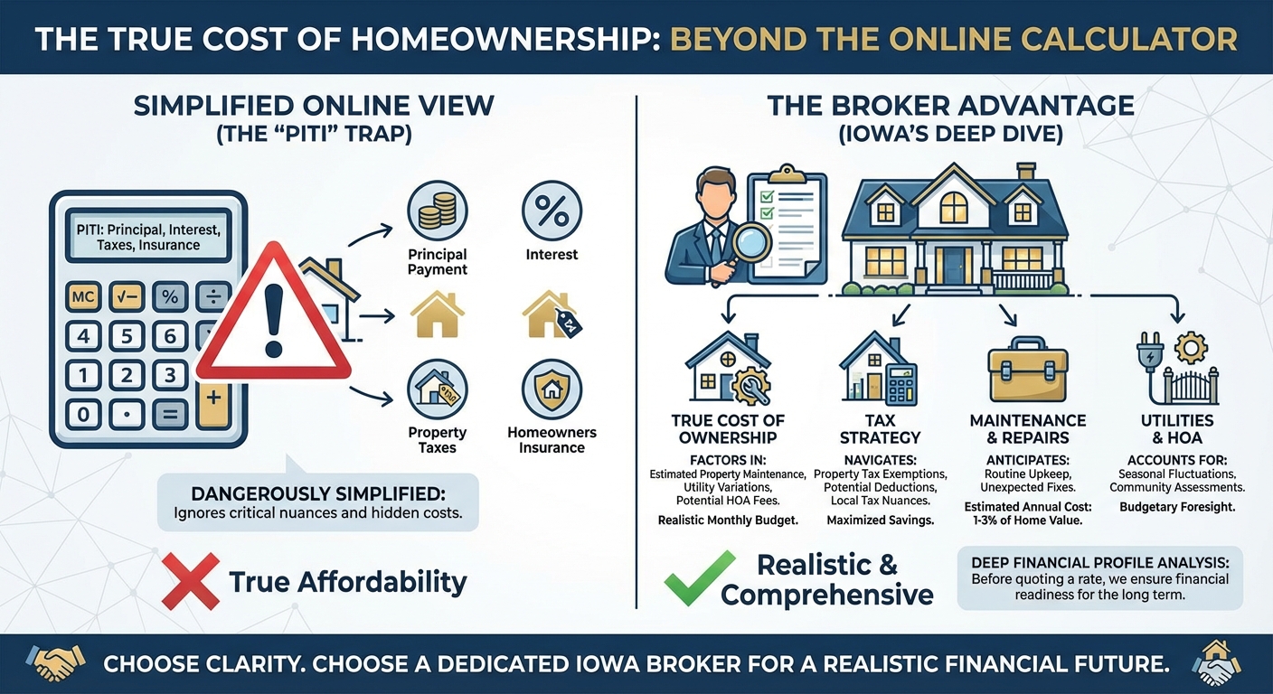 Create a professional infographic about this content. Context: Most online calculators give you a da