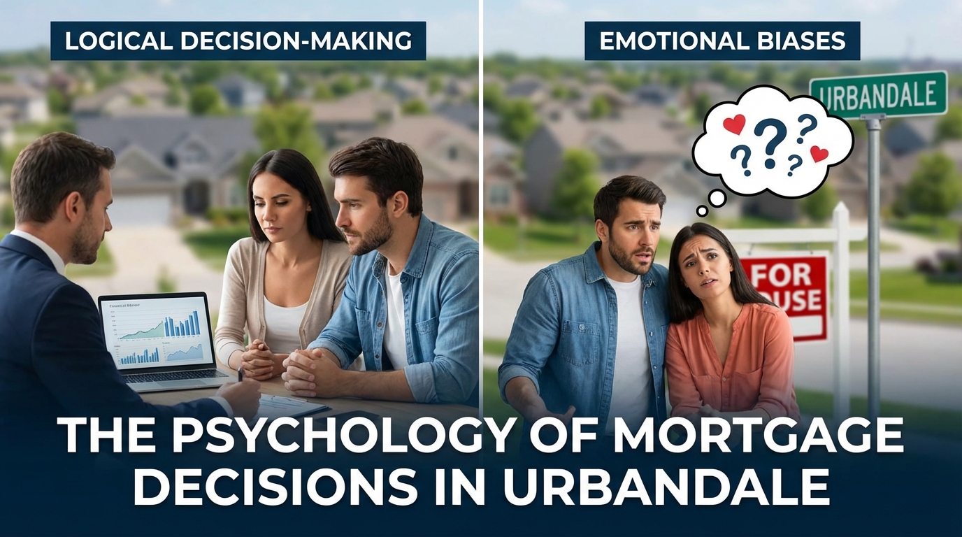 Create a professional hero image for this section. Context: The Psychology of Mortgage Decisions: Co