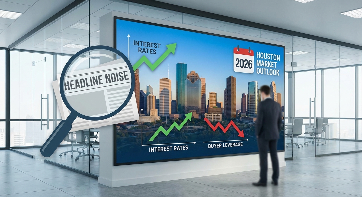 Create a professional hero image for this section. Context: Is 2026 the Right Year to Buy in Houston