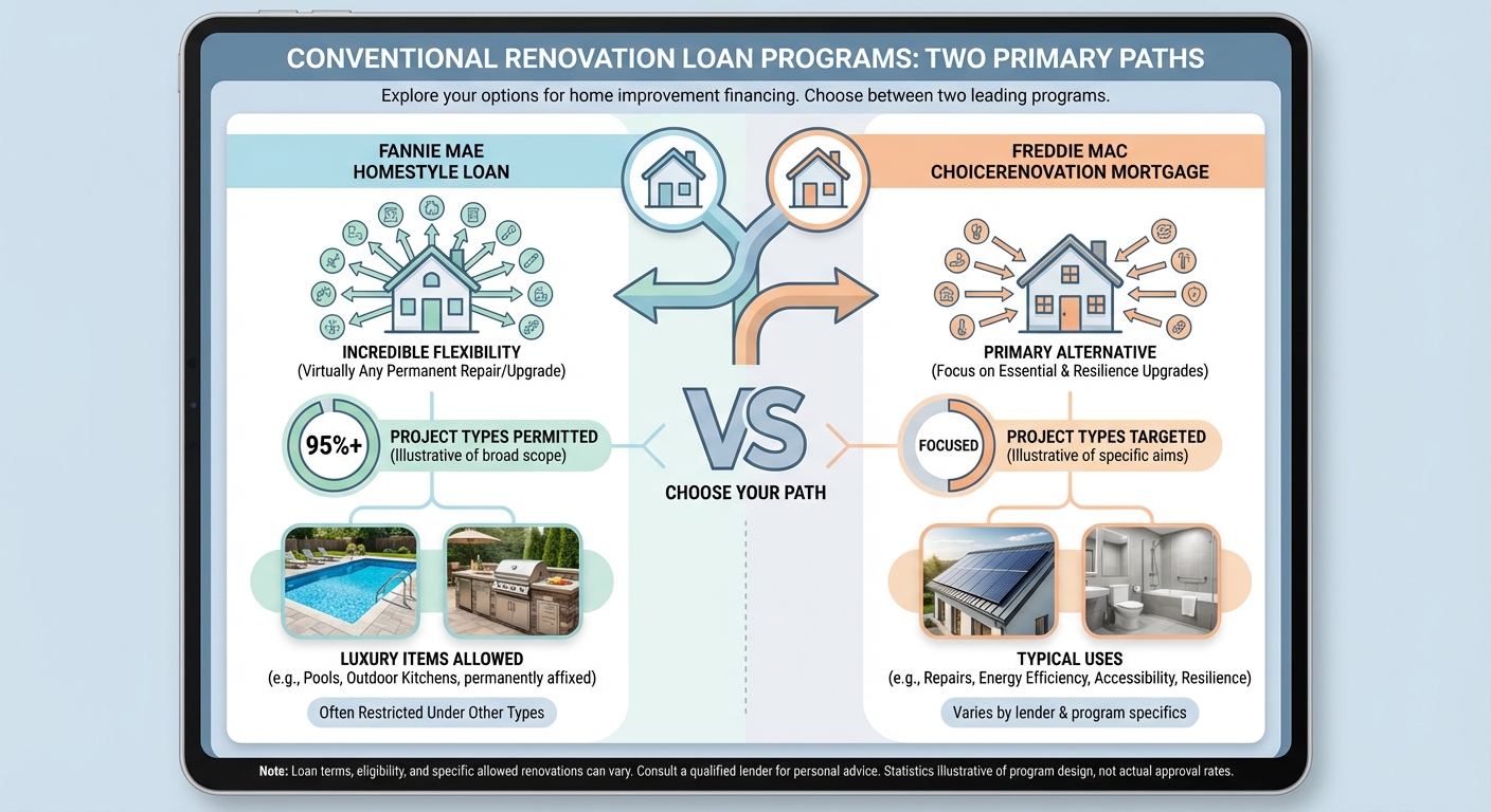Fannie Mae HomeStyle vs. Freddie Mac CHOICERenovation