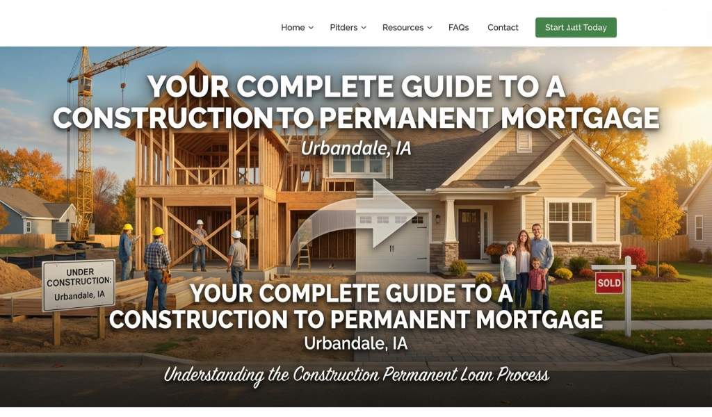 Your Complete Guide to a Construction to Permanent Mortgage in Urbandale, IA